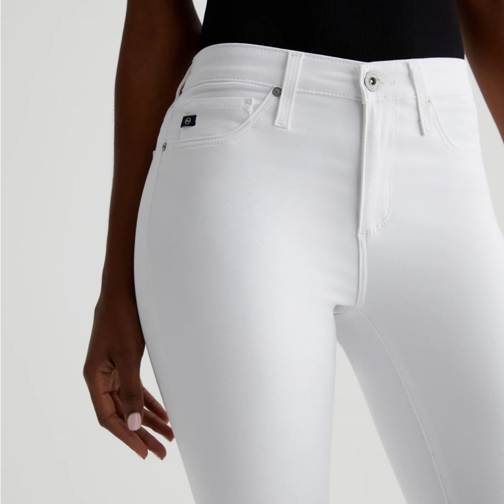 NWT π AG Adriano Goldschmied Jeans Super Skinny Ankle Jeans in White - size 27 - Picture 3 of 6